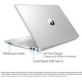 thumbnail image 4 of [Windows 10 Pro] HP 15 15.6" HD Laptop Computer, AMD Ryzen 3 3250U, 4GB SDRAM, 1TB HDD + 128GB SSD, Bluetooth, WiFi, Natural Silver, w/Batteries, 4 of 7