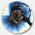 thumbnail image 1 of Designart 'nœud Fractal 3D Enchevêtré' Horloge Murale Moderne, 1 of 6