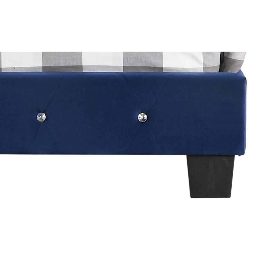 Glory Furniture Suffolk Queen Bed in Navy Blue Color