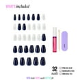 thumbnail image 5 of Kiss Glam 3D & Jeweled Press On Nails , ‘Starry Serenade’, White, Medium Coffin, 32 Count, 5 of 13