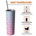 thumbnail image 7 of Cute Unicorn Tumbler with Lid and Straw, Unicorn Coffee Travel Mug for Girls Unicorn Cup Insulated Tumbler 20oz Double Wall Water Bottle Unicorn Gifts for Birthday Christmas, 7 of 7