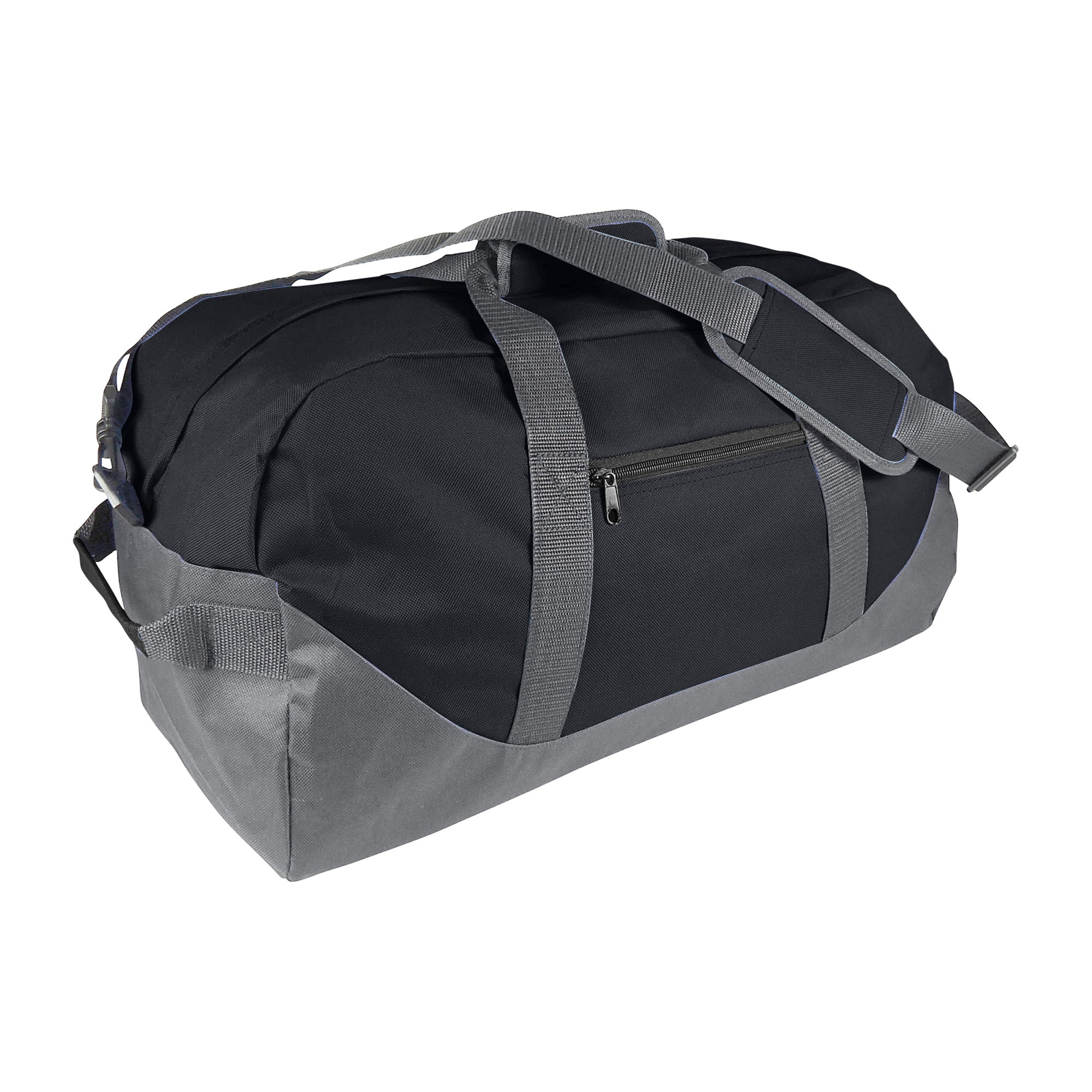 21 Large Duffle Bag with Adjustable Strap in Black and Gray - www.waldenwongart.com - www.waldenwongart.com