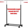 thumbnail image 3 of Standard Rod Garment Rack, Black, 3 of 4