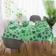 thumbnail image 6 of Coolnut St Patrick's Day Clover Tablecloth, Waterproof Washable Polyester Square Table Cover, Durable Tablecloth for Kitchen Dining Table Party Decor, 60"X 60", 6 of 7