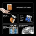 thumbnail image 3 of Lectric Foil Shavers for Men, Mini Electric Razor,Electric razor for men,Compact Face Shaver, IPX7 Waterproof Wet Dry Cordless Razor,LED Display, Face Shaver USB-C Fast Rechargeable,Orange, 3 of 15