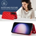 thumbnail image 5 of Wallet Case for Samsung Galaxy S23 Plus, RFID Blocking Card Slots Holder PU Leather Fashion Back Flip Cover with Kickstand Magnetic Buttons Shockproof Case for Samsung Galaxy S23 Plus,Red, 5 of 8