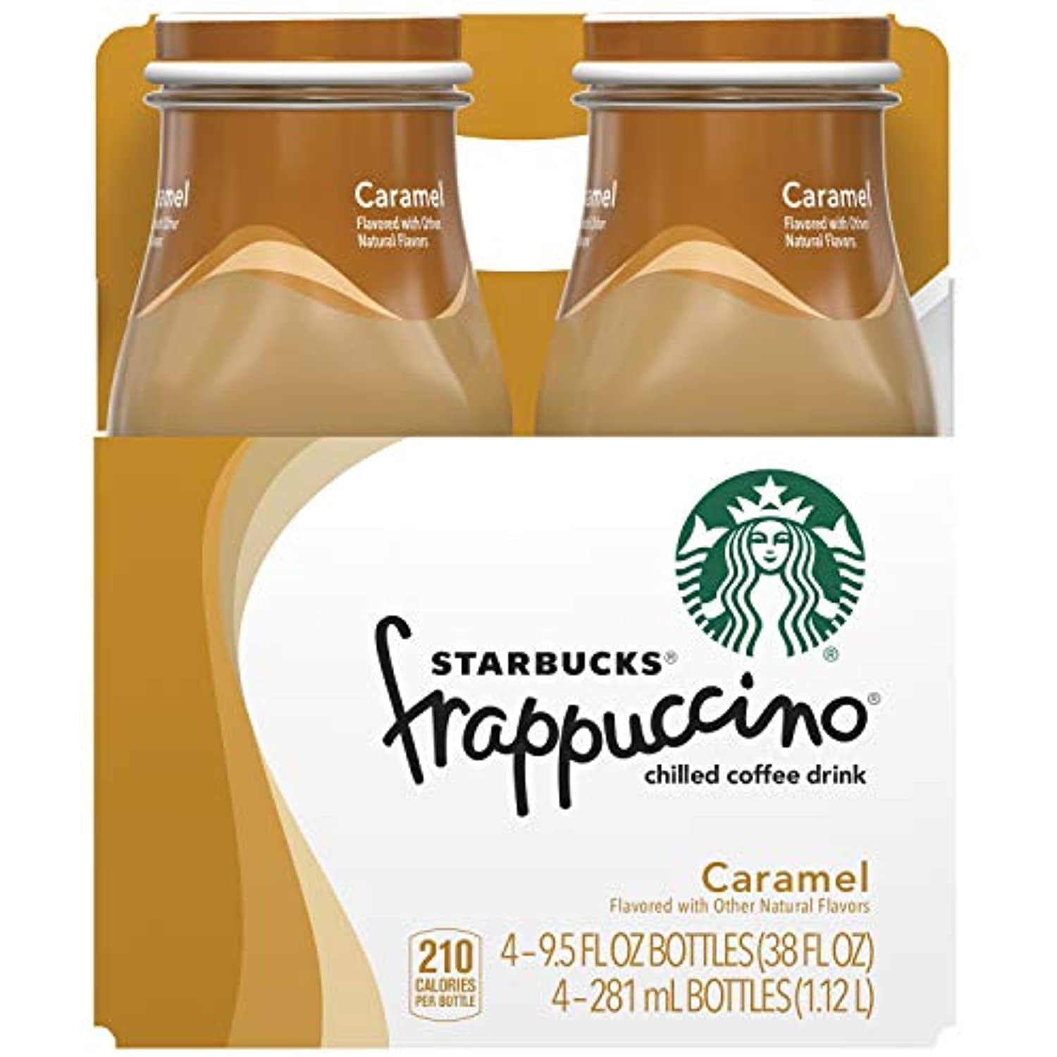 Starbucks Frappuccino Coffee Drink, Caramel, 9.5 Oz (4 Pack)