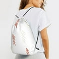 thumbnail image 6 of XMXT Waterproof Gym Bag, Abstract Pine Leaf Graffiti Drawstring Backpack for Men, s, 6 of 8