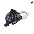 thumbnail image 3 of Waterproof Car Modified Cigarette Lighter Socket, 12-24V Input Power Adapter for Vehicle Accessories, 5V Output USB Charger, Black, 120-250W, 3 of 8
