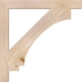thumbnail image 3 of Ekena Millwork 3 1/2"W x 34"D x 34"H Imperial Block Smooth Bracket, Douglas Fir, 3 of 4