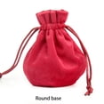 thumbnail image 2 of stanreset Velour Jewelry Bag Drawstring Round/Square Bottom Gift Small Pack Red/square bottom, 2 of 6