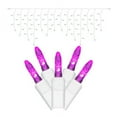 thumbnail image 2 of Vickerman 70 Pink M5 LED Icicle Light on White Wire, 9' Christmas Single Mold Light Strand, 2 of 7