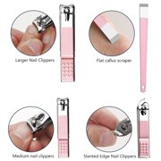 Manicure Set, Professional Nail Clippers Kit, Pedicure Care Tools, Professional Women Grooming Kit -Stainless Steel,10 piece set