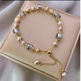 thumbnail image 1 of Pulseras para mujer, regalos para mujer, pulseras de perlas para mujeres y niñas 2024, pulseras elegantes vintage en capas, pulsera de perlas de doble capa, joyería de boda para novias, el collar, 1 of 5