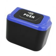 Blue Black Portable Car Auto Trash Garbage Rubbish Can Bin Dust Box