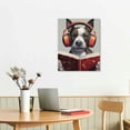 thumbnail image 2 of ONETECH  Funny Dog Canvas Wall Art Colorful Animal Pictures Abstract Pet Puppy Painting Gallery Wrapped Framed Artwork for Bedroom Bathroom, 2 of 4