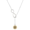 thumbnail image 1 of Delight Jewelry Goldtone Disc 1/2'' Number - 0 - Silver tone Elegant Infinity Lariat Necklace, 1 of 4