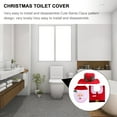 thumbnail image 3 of Toyvian Christmas Toilet Cover Set Red Flannel Santa Claus Home Decoration, 3 of 5