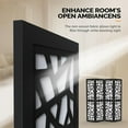 thumbnail image 4 of VINGLI 70'' H Room Divider, Non-Woven Fabric Privacy Screen, Indoor Partition Wall Dividers, Freestanding Hinged Space Separator with Modern Unique Pattern, 4 of 8