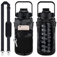 thumbnail image 3 of Funda deportiva para botella de agua de neopreno con correa para senderismo al aire libre (impreso en negro) Hugtrwg Para Estrenar, 3 of 6