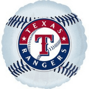 18" TEXAS RANGERS BASEBALL Balloon • Party Supplies Decorations Foil Mylar Balloon