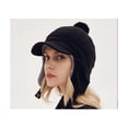 thumbnail image 2 of Gorro con forma de lengua de pato de otoño e invierno con protección para los oídos, gorro de piloto engrosado para esquí ecuestre.Beige, 2 of 4