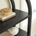 thumbnail image 4 of Vexley 60 Inch Wide Arched Bookshelf in Black, 4 of 9