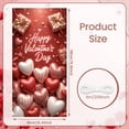 thumbnail image 2 of Red Theme Valentine's Day Banner Heart-shaped Balloons Love Display Gift Box Design Gold Ribbon Heart Backdrop for Valentine's Day Party Romantic Date Anniversary Celebration, 2 of 9