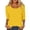 Yellow, variant on Trendfront Womens Crew Neck 3/4 Sleeve T Shirts Soft Comfort Tee Lightweight Breathable Classic Stylish Solid Color Casual Tops