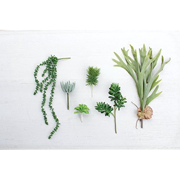 KALALOU CYF1061 ARTIFICIAL STAG HORN FERN BRANCH-LARGE