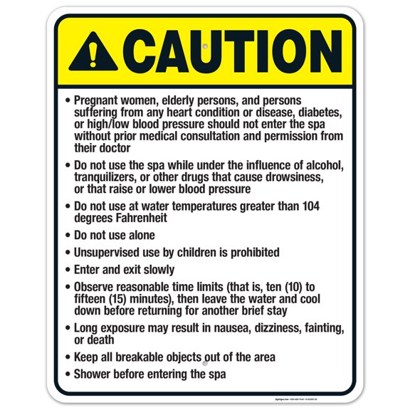 Kentucky Caution Sign, Complies With State Of Kentucky Pool Safety Code, 24x30 Aluminum