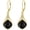 Celtic Knot--Black Onyx-Gold Plated, variant on Filigree Opal Earrings 925 Sterling Silver Teardrop Leverback Dangle Drop Earrings Jewelry Gifts for Women