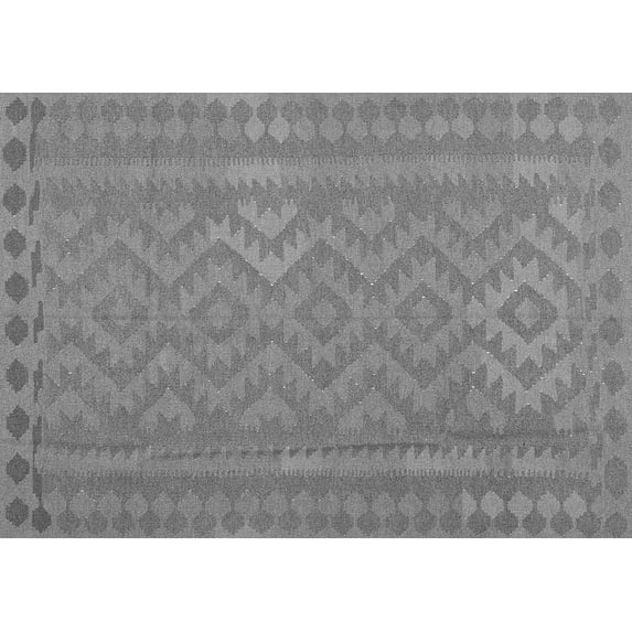 Ahgly Company Indoor Rectangle Southwestern Gray Country Area Rugs, 8' x 12'