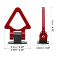 thumbnail image 3 of Unique Bargains 2 Set Universal ABS Purple Triangle Shaped Car Tow Hook Decor Front Rear Bumper Trailer Sticker Adorn, 3 of 7
