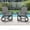 Grey, variant on FOOWIN Folding Rocking Adirondack Chair Set of 2, HDPE Plastic Rocking Chairs for Patio Porch Rocker Chair, Grey