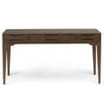 thumbnail image 6 of Harper 60 inch Wide Solid Wood Mid Century Modern Desk in Walnut Brown, 6 of 11