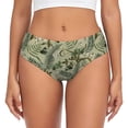 thumbnail image 1 of Balery Tropical Plants Green Ropa Interior de Algodón para Mujer con Dibujo – Braguitas Cómodas y Elásticas, Estilo Clásico-Small, 1 of 6