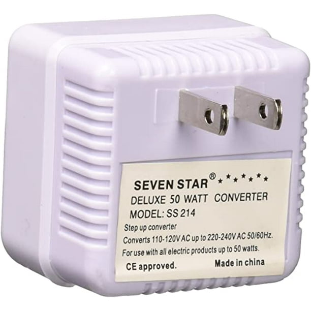 Seven Star 50 W Watt Step up Reverse Voltage Converter 110 to 220 Volt