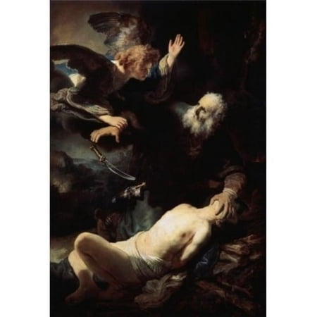 Abrahams Sacrifice 1635 Rembrandt Harmensz Van Rijn, 1606-1669 Dutch Painting State Hermitage Museum St. Petersburg Russia Poster Print, 24 x 36 - Large