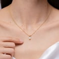 thumbnail image 4 of Angara Natural Opal Necklace - V-Bale Pear-Shaped 1.15 ct Opal Solitaire Pendant Necklace in 14K Rose Gold for Women (Size-10x7mm) - October Birthstone Jewelry | 14K Rose Gold Necklace, 4 of 11