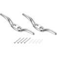 thumbnail image 1 of uxcell 2Pcs 65x10mm Blind Cord Cleats, Blind String Safety Rope Zinc Alloy Holder, Window Cord Hooks with Screws for Curtains Sun Shades Ropes, Silver, 1 of 6