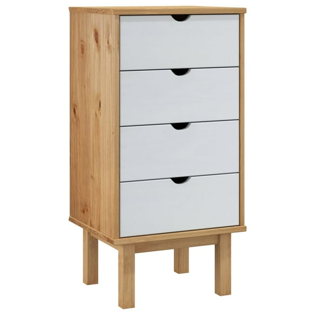 vidaXL Commode avec Tiroirs en Bois Massif de Pin