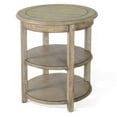 thumbnail image 2 of Rena Side End Table- 2 Shelves- 24 Inch Plank Light Brown Mahogany, 2 of 5