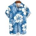 thumbnail image 2 of APEXFWDT Hawaiian Shirt for Men Big and Tall Short Sleeve Floral Button Down Shirt Tropical Hawaiian Shirts Casual Vacation Beach Shirt S-5XL, 2 of 3