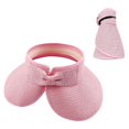 thumbnail image 2 of Sun Hats for Women Fashionable Womens Wide Brim Hat Roll-up Straw Sun Visor Hat, 2 of 5