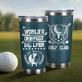 thumbnail image 2 of Golf Gifts for Men, 20 Oz Golf Tumblers for Men with Brush & Straw, World Okayest Golfer Tumbler, Golf Ball Tumbler, Golf Tumbler Cup, Gifts for Golfers, Christmas, Holiday, Thanksgiving Giftsfor Men, 2 of 6