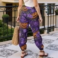 thumbnail image 5 of Halloween Pajama Pants for Women Halloweens Cute Print Pjs Pants Plush Pajama Bottom Sleepwear Matching Pajamas Halloween Christmas Gifts, 5 of 6