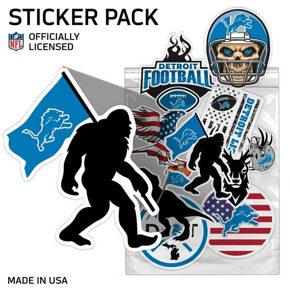 Detroit Lions Assorted Sticker Pack
