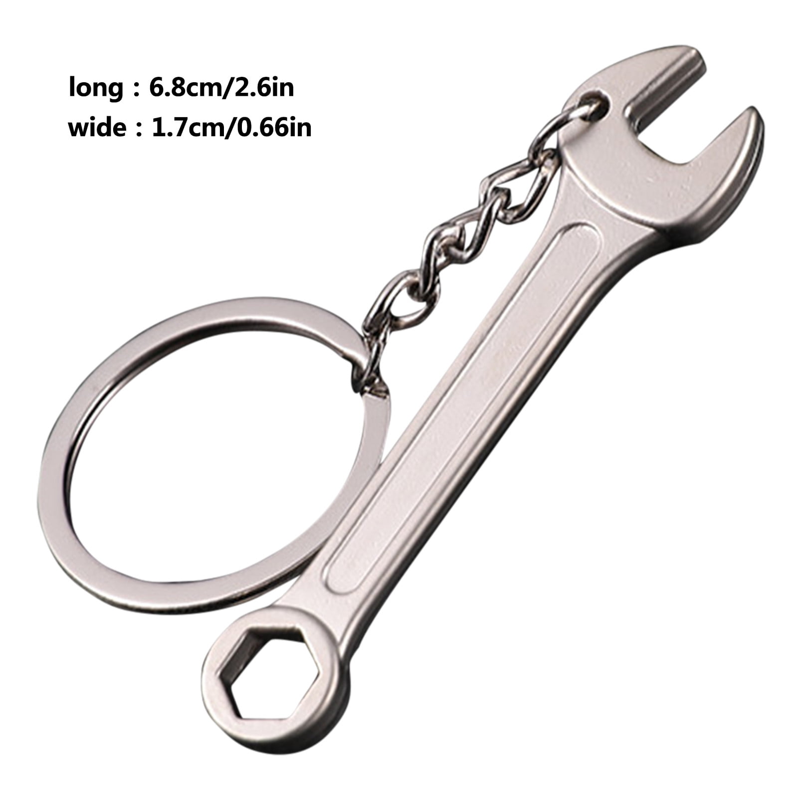 New Metal Adjustable Creative Tool Wrench Spanner Key Chain Ring Keyring Gift 