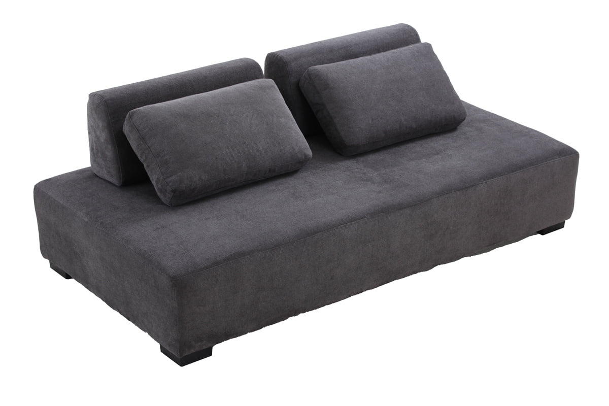 OnePiece Sofa Couch, 3Seater Minimalist Lounge Chaise Sofa Bed with Nonslip Back Cushions